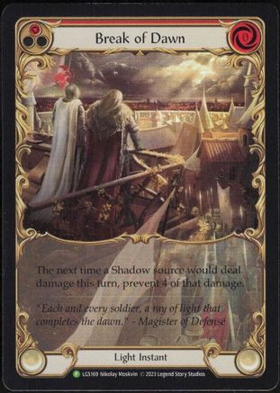 Image of Break of Dawn (Red) [LGS169] (Promo)  Rainbow Foil