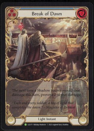 Image of Break of Dawn (Blue) [LGS171] (Promo)  Rainbow Foil