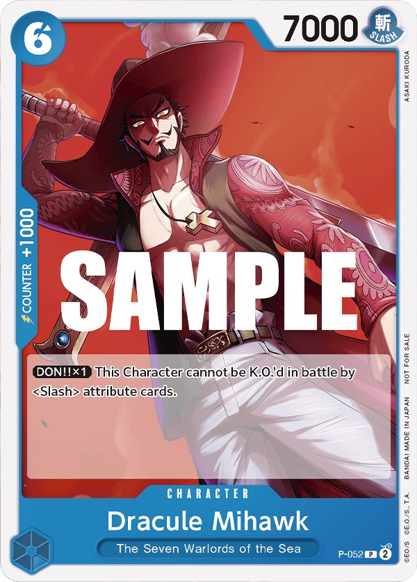 Image of Dracule Mihawk (Sealed Battle Kit Vol. 1) [One Piece Promotion Cards]