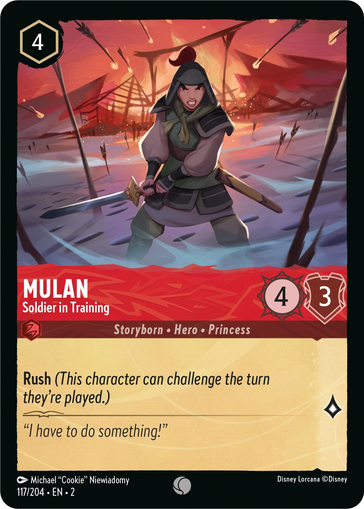 Image of Mulan - Soldier in Training (117/204) [Rise of the Floodborn]