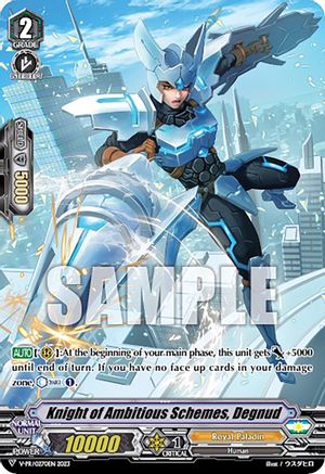 Image of Knight of Ambitious Schemes, Degnud (V-PR/0270EN) [V Promo Cards]