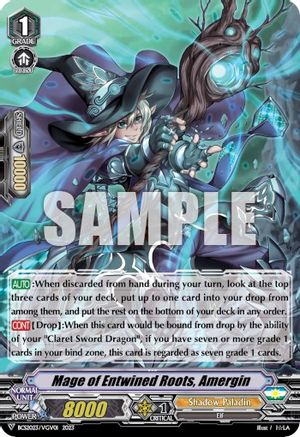 Image of Mage of Entwined Roots, Amergin (BCS2023/VGV01) [Bushiroad Event Cards]