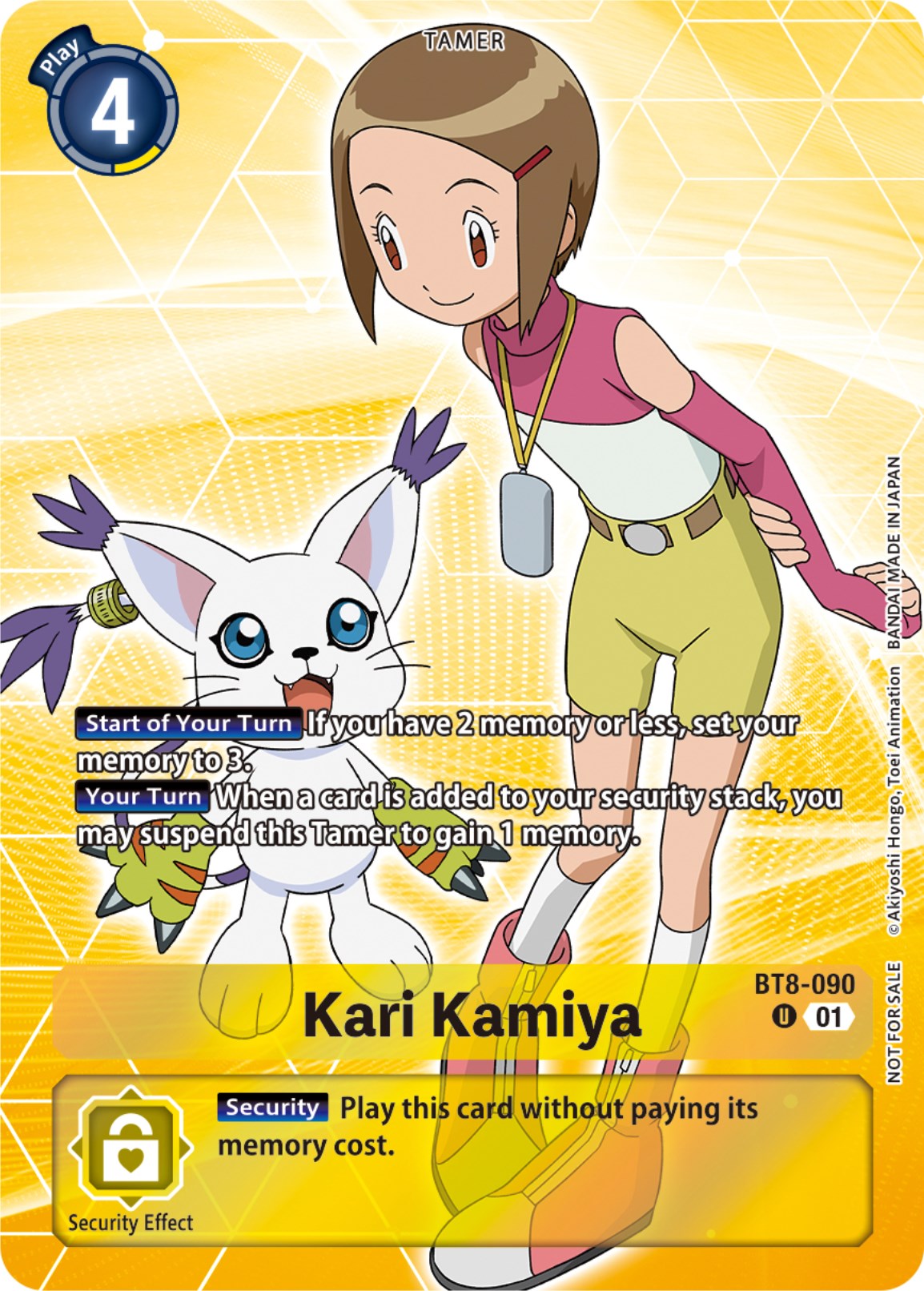 Image of Kari Kamiya [BT8-090] (Tamer Party Pack -The Beginning-) [New Awakening]