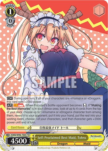 Image of Self-Proclaimed Best Maid, Tohru [Miss Kobayashi's Dragon Maid]