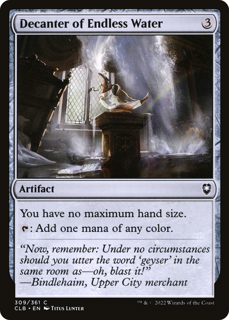 Image of Decanter of Endless Water [Commander Legends: Battle for Baldur's Gate]