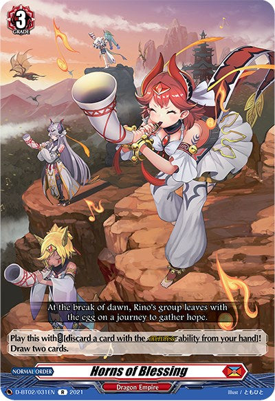 Image of Horns of Blessing (D-BT02/031EN) [A Brush with the Legends]