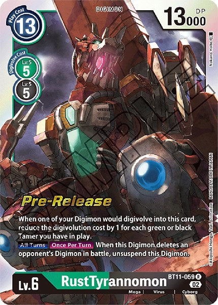 Image of RustTyrannomon [BT11-059] [Dimensional Phase Pre-Release Promos]