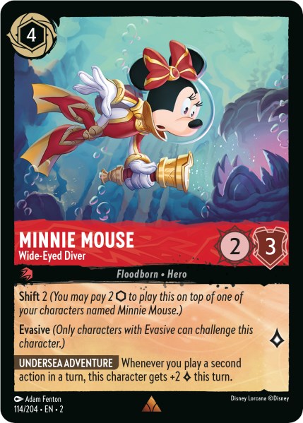 Image of Minnie Mouse - Wide-Eyed Diver (114/204) [Rise of the Floodborn]