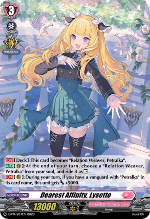 Image of Dearest Affinity, Lysette (Foil) (D-PR/287) [D Promo Cards]