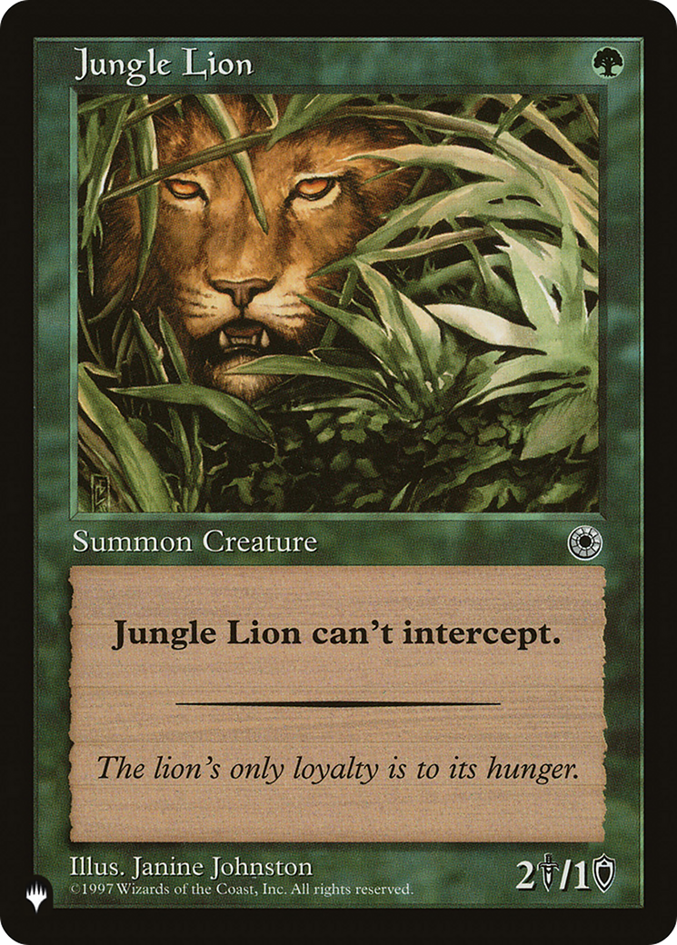 Image of Jungle Lion [The List]