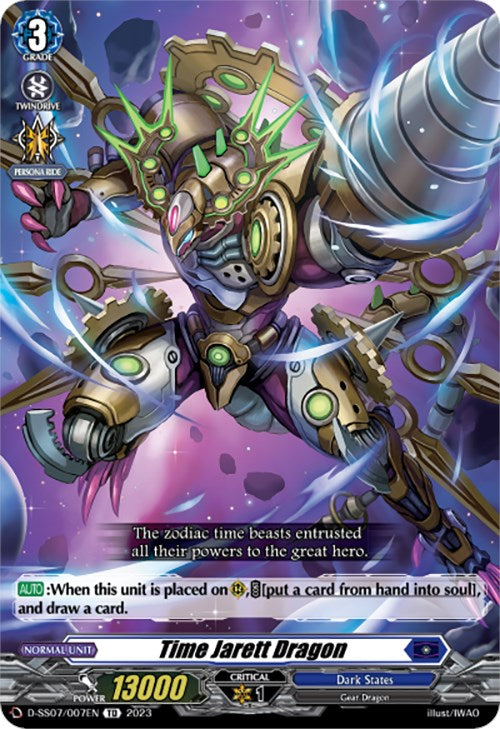 Image of Time Jarett Dragon (D-SS07/007EN) [Trial Deck 7: Descendants of the Marine Emperor]