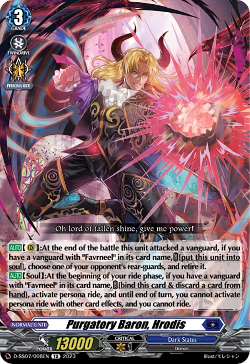 Image of Purgatory Baron, Hrodis (D-SS07/008EN) [Trial Deck 7: Descendants of the Marine Emperor]