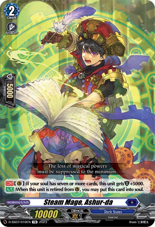 Image of Steam Mage, Ashur-da (D-SS07/010EN) [Trial Deck 7: Descendants of the Marine Emperor]