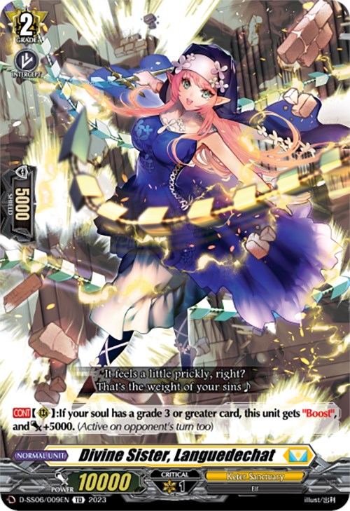 Image of Divine Sister, Languedechat (D-SS06/009EN) [Trial Deck 6: Resonance of Thunder Dragon]