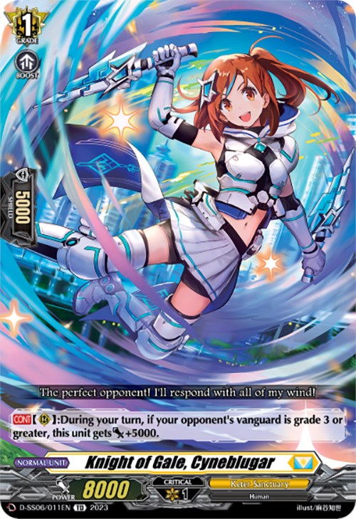 Image of Knight of Gale, Cyneblugar (D-SS06/011EN) [Trial Deck 6: Resonance of Thunder Dragon]