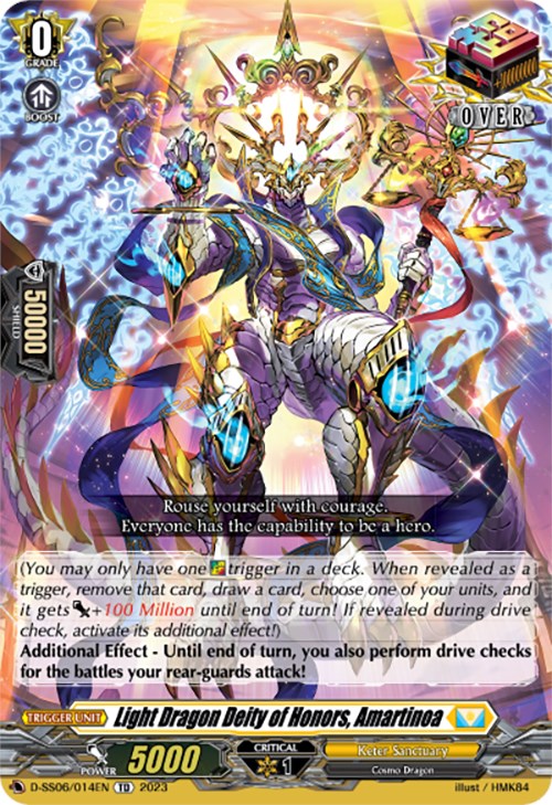 Image of Light Dragon Deity of Honors, Amartinoa (D-SS06/014EN) [Trial Deck 6: Resonance of Thunder Dragon]