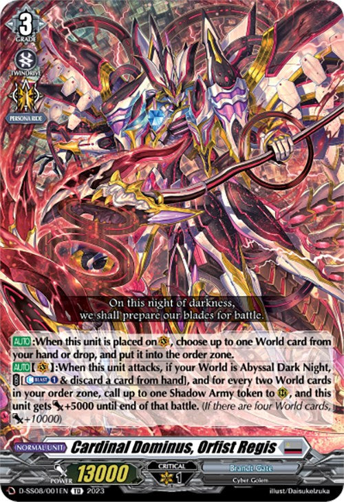 Image of Cardinal Dominus, Orfist Regis (D-SS08/001EN) [Festival Booster 2023]