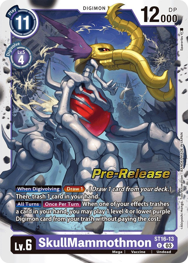 Image of SkullMammothmon [ST16-13] [Starter Deck: Wolf of Friendship Pre-Release Cards]