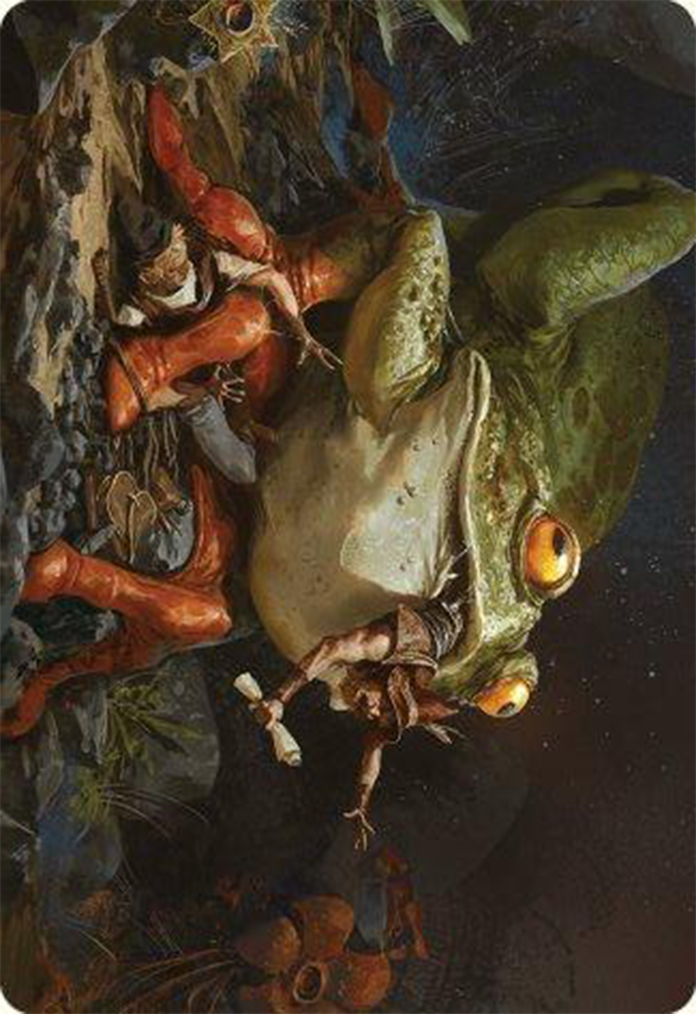Image of Rampant Frogantua Art Card [Modern Horizons 3 Art Series]