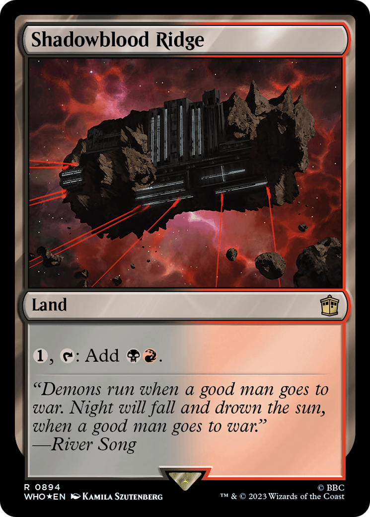 Image of Shadowblood Ridge (Surge Foil) [Doctor Who]