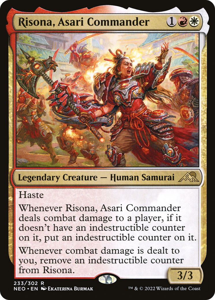 Image of Risona, Asari Commander [Kamigawa: Neon Dynasty]