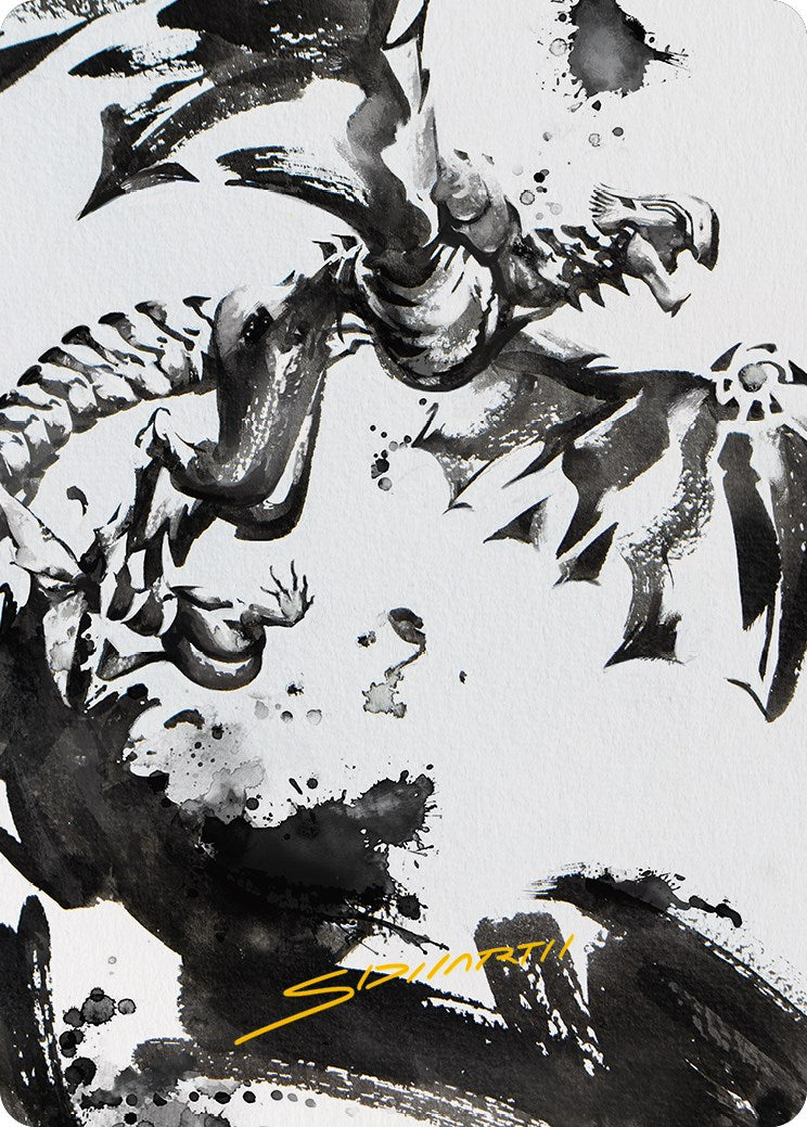 Image of Quicksilver Fisher Art Card (Gold-Stamped Signature) [Phyrexia: All Will Be One Art Series]
