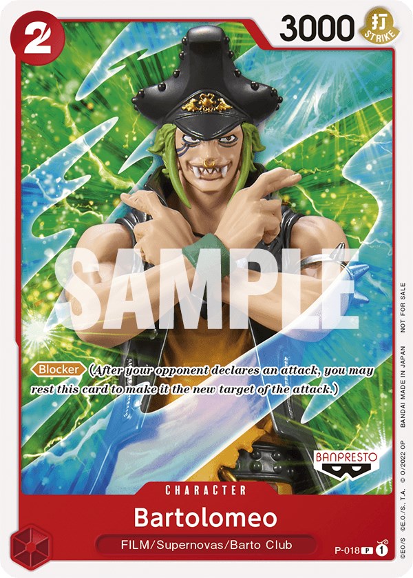 Image of Bartolomeo (One Piece Film Red) [One Piece Promotion Cards]