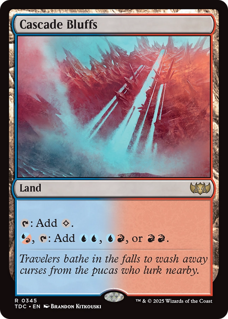 Image of Cascade Bluffs [Tarkir: Dragonstorm Commander]