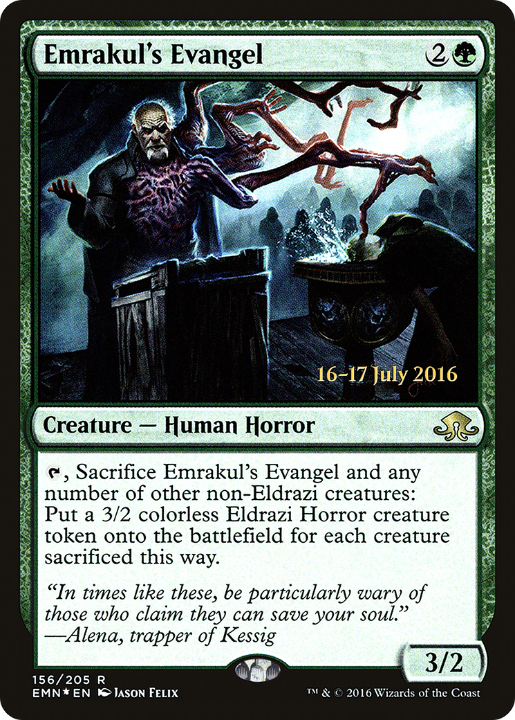 Image of Emrakul's Evangel [Eldritch Moon Prerelease Promos]