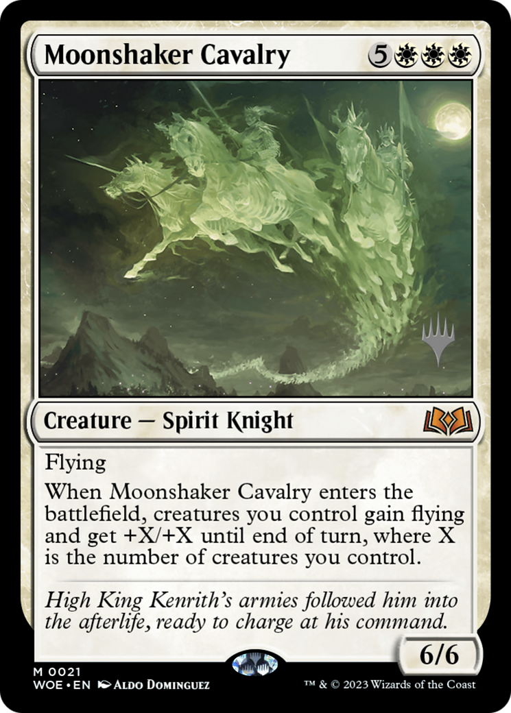 Image of Moonshaker Cavalry (Promo Pack) [Wilds of Eldraine Promos]