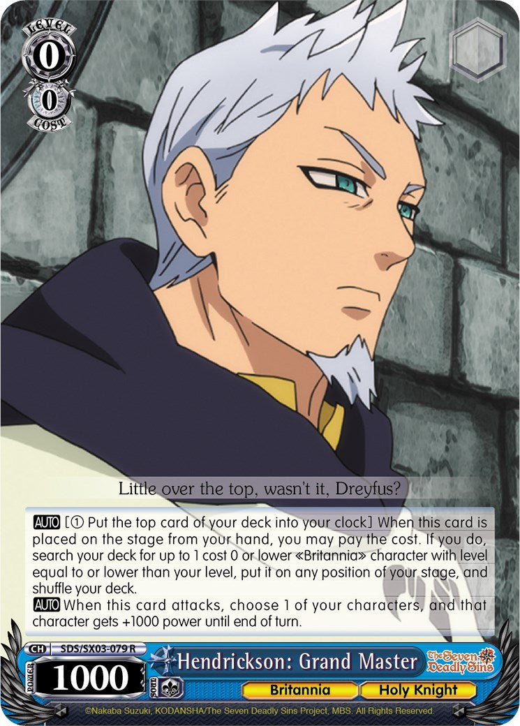 Image of Hendrickson: Grand Master (SDS/SX03-079 R) [The Seven Deadly Sins]
