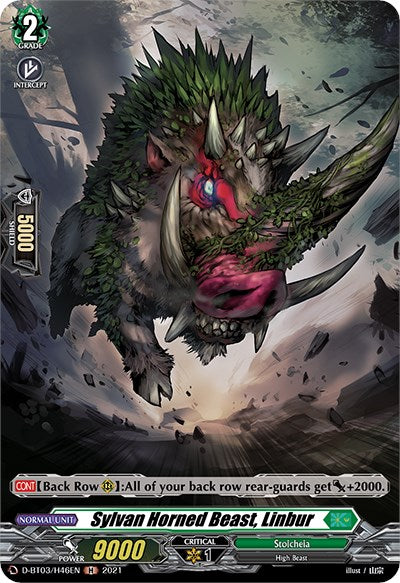 Image of Sylvan Horned Beast, Linbur (D-BT03/H46EN) [Advance of Intertwined Stars]