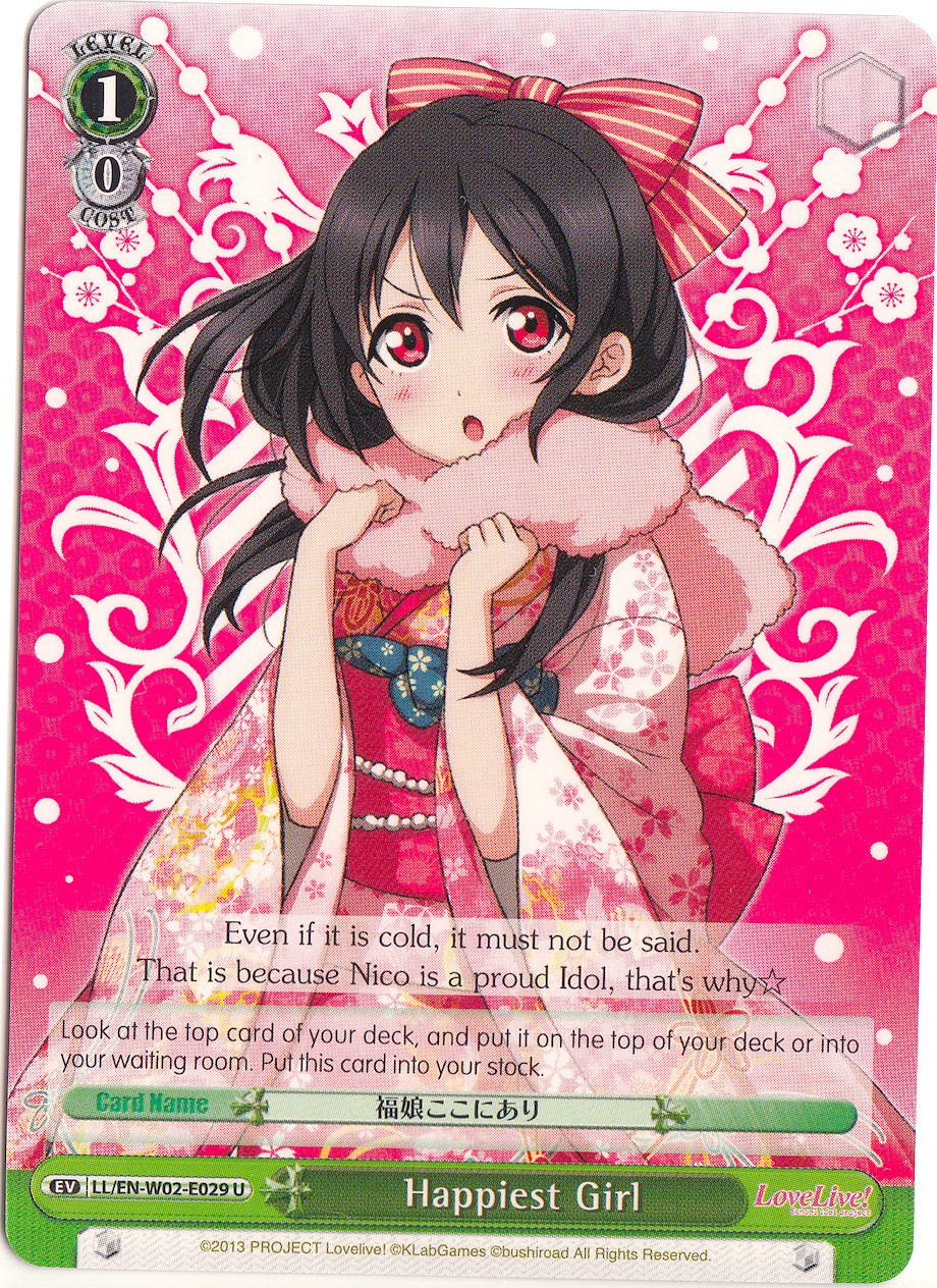 Image of Happiest Girl (LL/EN-W02-E029 U) [Love Live! DX Vol.2]