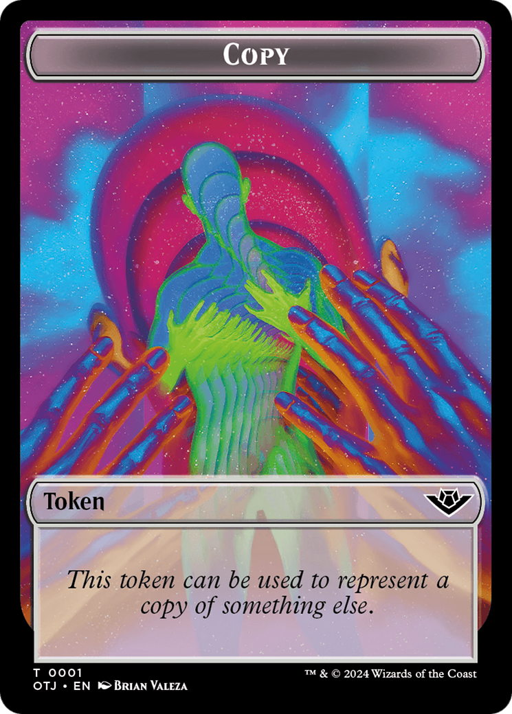 Image of Mercenary // Copy Double-Sided Token [Outlaws of Thunder Junction Tokens]