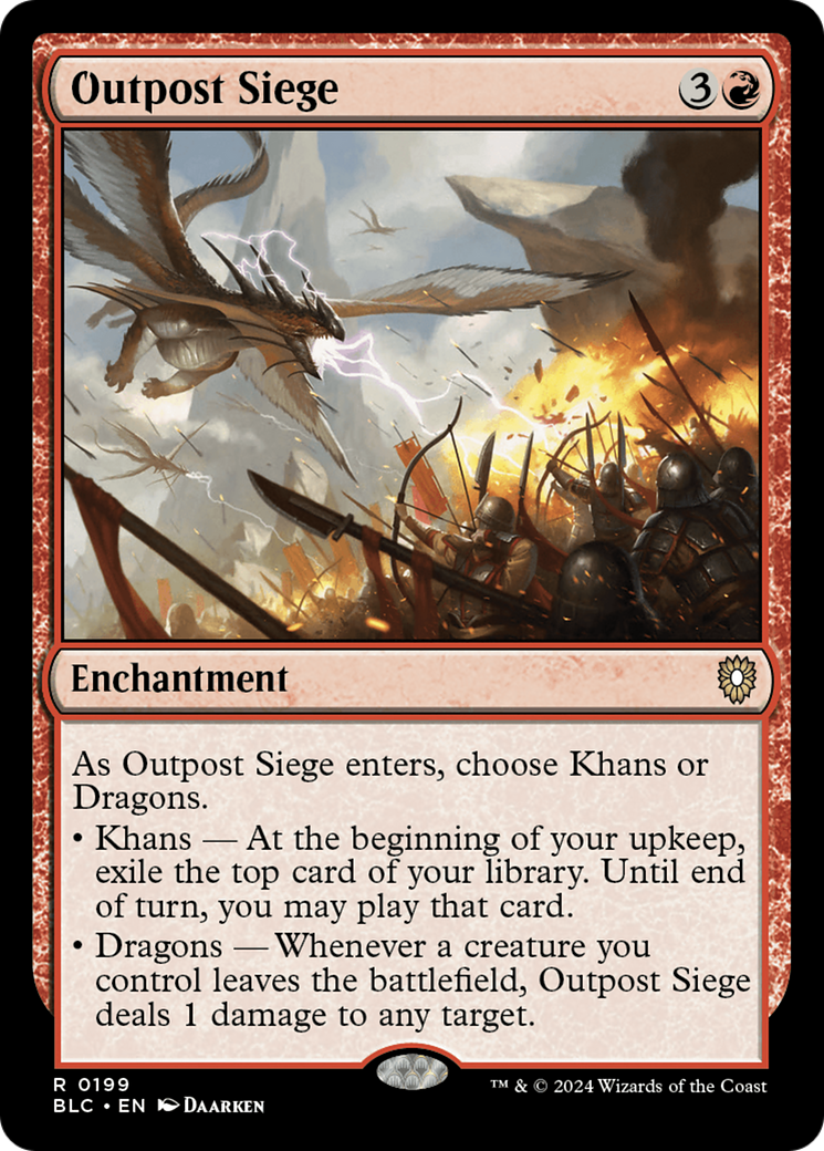 Image of Outpost Siege [Bloomburrow Commander]