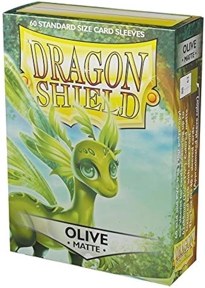 Image of Olive Matte Dragon Shield (STANDARD) (60ct)