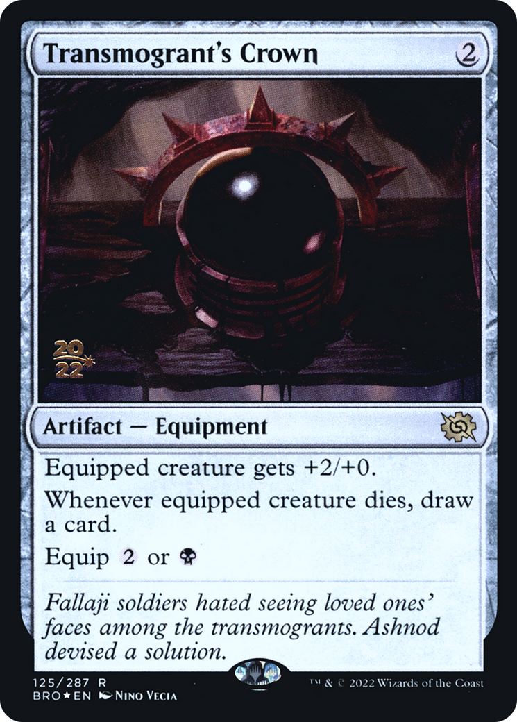 Image of Transmogrant's Crown [The Brothers' War Prerelease Promos]