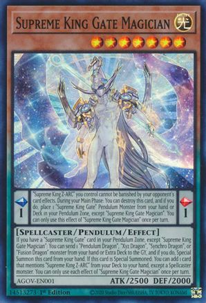 Image of Supreme King Gate Magician [AGOV-EN001] Super Rare