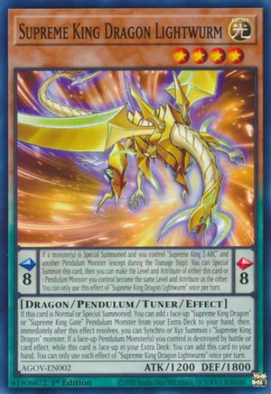 Image of Supreme King Dragon Lightwurm [AGOV-EN002] Common