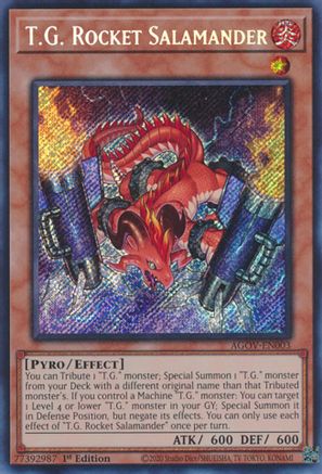 Image of T.G. Rocket Salamander [AGOV-EN003] Secret Rare