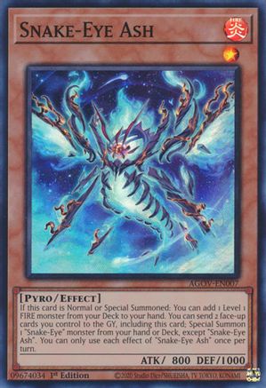 Image of Snake-Eye Ash [AGOV-EN007] Super Rare