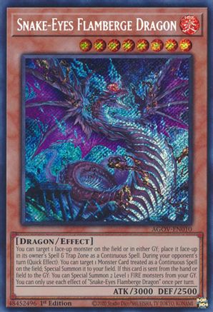 Image of Snake-Eyes Flamberge Dragon [AGOV-EN010] Secret Rare