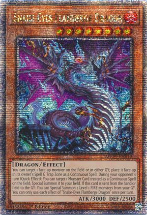 Image of Snake-Eyes Flamberge Dragon (Quarter Century Secret Rare) [AGOV-EN010] Quarter Century Secret Rare