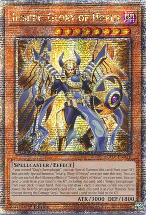 Image of Imsety, Glory of Horus (Quarter Century Secret Rare) [AGOV-EN011] Quarter Century Secret Rare