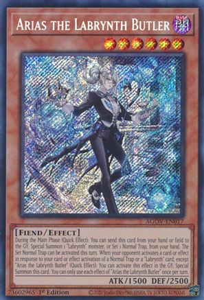 Image of Arias the Labrynth Butler [AGOV-EN017] Secret Rare