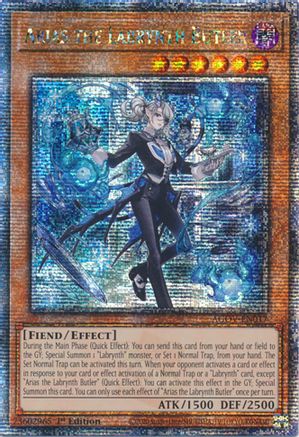 Image of Arias the Labrynth Butler (Quarter Century Secret Rare) [AGOV-EN017] Quarter Century Secret Rare