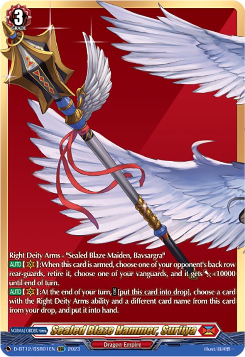 Image of Sealed Blaze Hammer, Suriiya (D-BT12/BSR01EN) [Evenfall Onslaught]