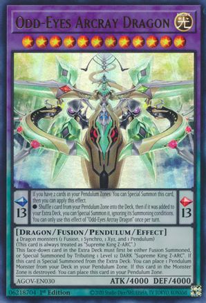 Image of Odd-Eyes Arcray Dragon [AGOV-EN030] Ultra Rare
