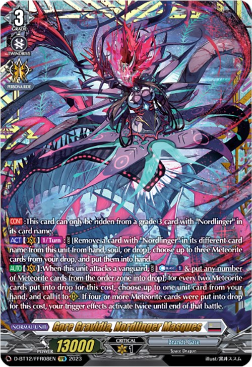 Image of Gore Gravidia, Nordlinger Masques (D-BT12/FFR08EN) [Evenfall Onslaught]