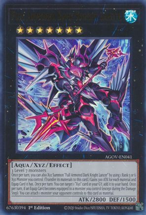 Image of Full Armored Dark Knight Lancer [AGOV-EN041] Ultra Rare